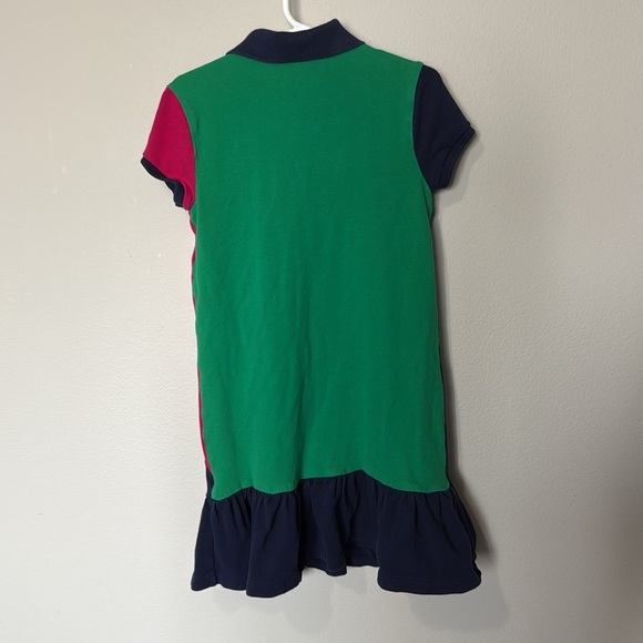 Polo Ralph Lauren Girls Dress Size 6X Colorful Classic Preppy Logo Pony Collar - Picture 8 of 13